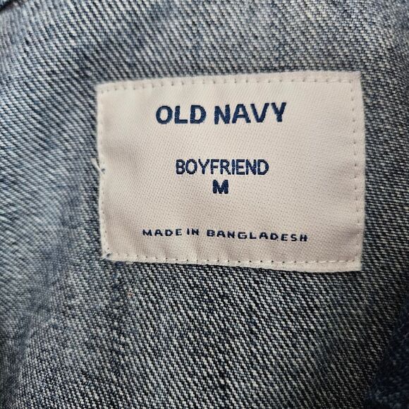 Fox Denim Jean Jacket Women’s Medium Blue Pockets Old Navy Nature Outdoor EUC - Picture 3 of 9